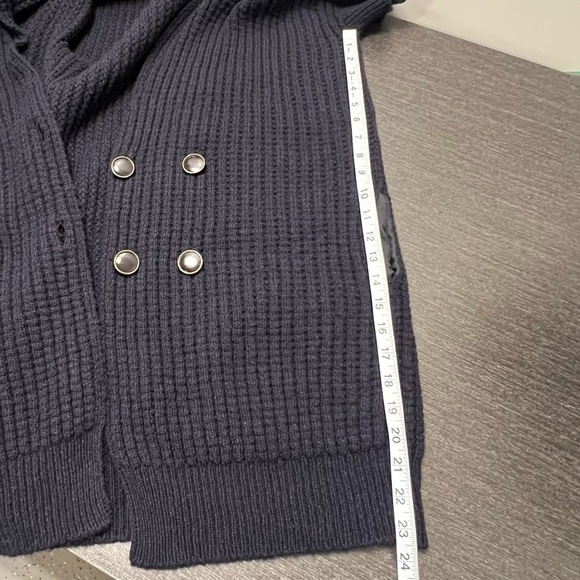 Stella McCartney Women's Square Knit Cashmere Longline Cardigan Sweater 8 - Picture 12 of 16